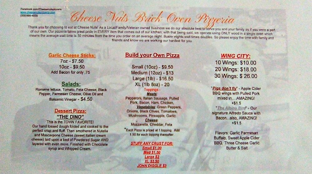 Cheese Nuts Fast Fired Pizza Menu image 4